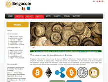 Tablet Screenshot of belgacoin.com